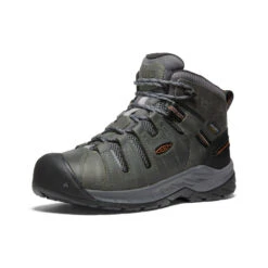 Keen Men's Flint II Waterproof Mid (Soft Toe) | Steel Grey/Tortoise Shell -Keen 0a5aa2cbdd6f678b113fe5f415db1b2df010ced6
