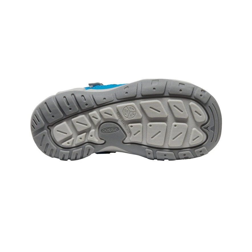 Keen Little Kids' Knotch Hollow Sneaker | Blue Shadow/Mykonos Blue 4 Keen Little Kids' Knotch Hollow Sneaker | Blue Shadow/Mykonos Blue - Image 4