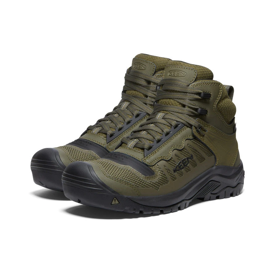 Keen Men's Reno KBF Waterproof Mid (Soft Toe) | Dark Olive/Black 2 Keen Men's Reno KBF Waterproof Mid (Soft Toe) | Dark Olive/Black - Image 2