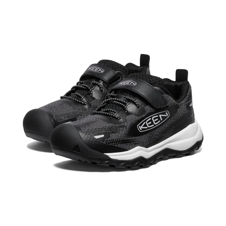 Keen Little Kids' Wanduro Speed Hiking Shoe | Black/Vapor 2 Keen Little Kids' Wanduro Speed Hiking Shoe | Black/Vapor - Image 2