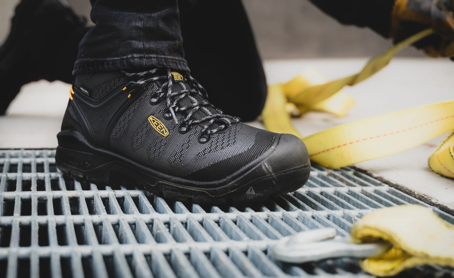 Keen Men's Dearborn 6" Waterproof Boot (Carbon-Fiber Toe) | Black/Steel Grey 5 Keen Men's Dearborn 6" Waterproof Boot (Carbon-Fiber Toe) | Black/Steel Grey - Image 5