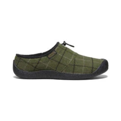 Keen Men's Howser III Slide | Dark Olive Plaid