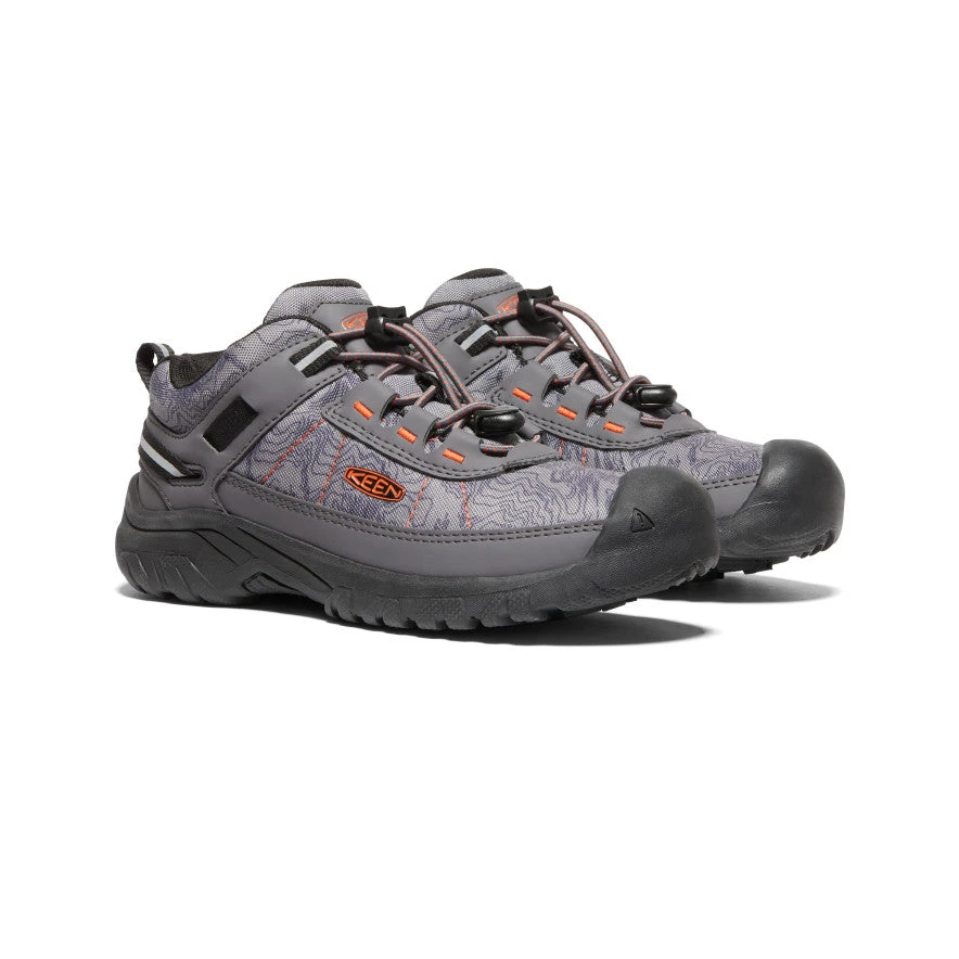 Keen Big Kids' Targhee Sport Vent Shoe | Magnet/Scarlet Ibis 2 Keen Big Kids' Targhee Sport Vent Shoe | Magnet/Scarlet Ibis - Image 2