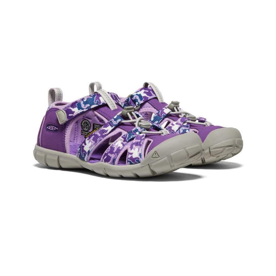 Keen Big Kids' Seacamp II CNX | Camo/Tillandsia Purple 2 Keen Big Kids' Seacamp II CNX | Camo/Tillandsia Purple - Image 2