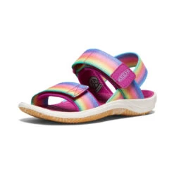 Keen Little Kids' Elle Backstrap | Rainbow/Festival Fuchsia -Keen 356547de3708de5b9ae54ec61cd3d8dcc26dfeb0