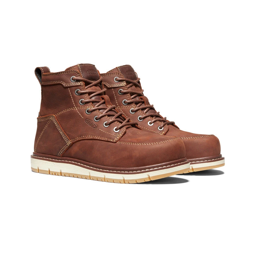 Keen Women's San Jose 6" Boot (Aluminum Toe) | Gingerbread/Gum 2 Keen Women's San Jose 6" Boot (Aluminum Toe) | Gingerbread/Gum - Image 2