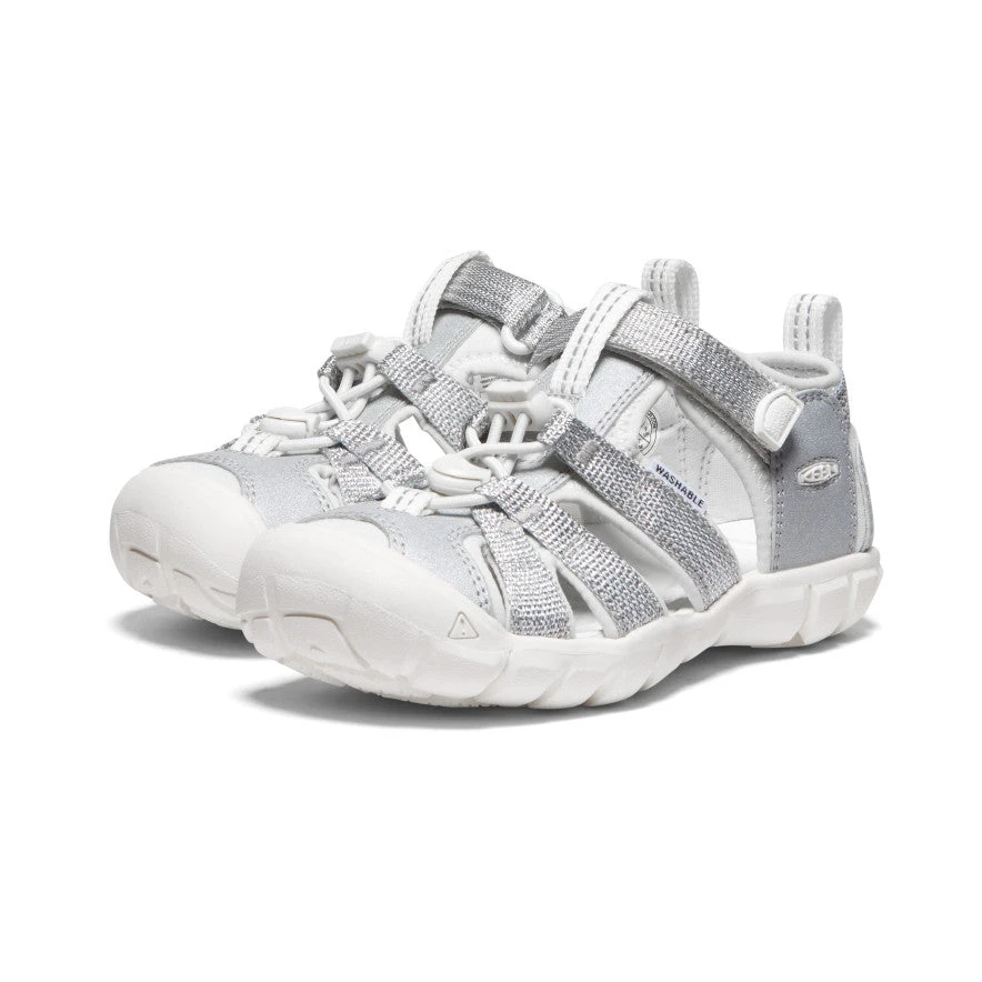 Keen Little Kids' Seacamp II CNX | Silver/Star White 2 Keen Little Kids' Seacamp II CNX | Silver/Star White - Image 2