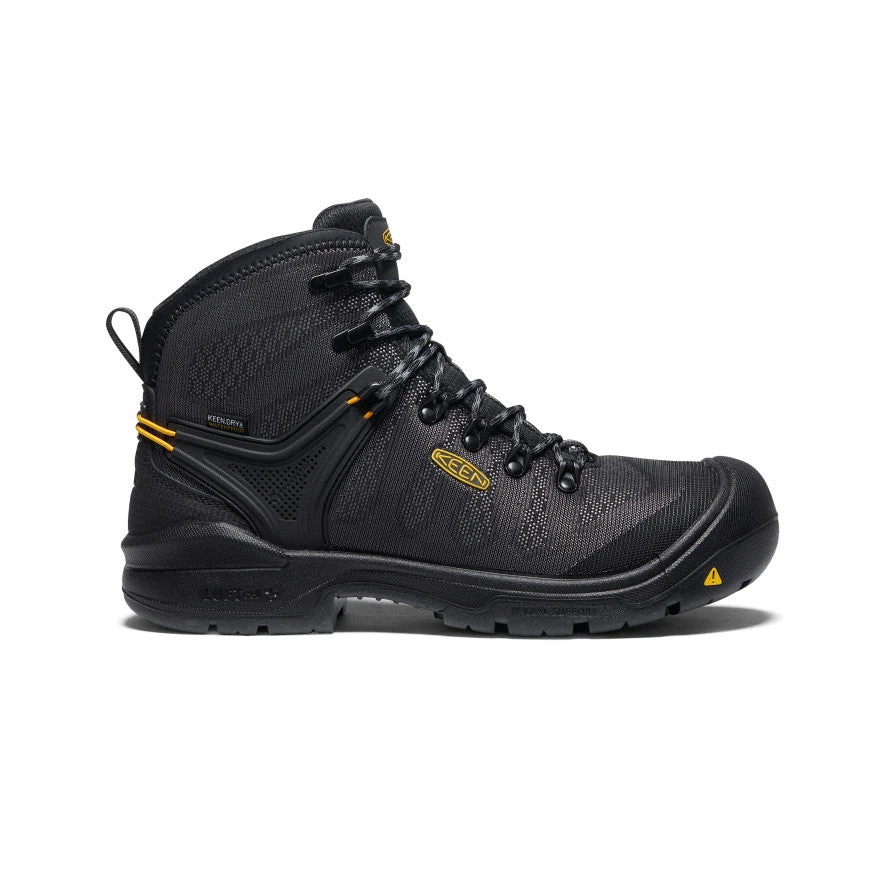Keen Men's Dearborn 6" Waterproof Boot (Carbon-Fiber Toe) | Black/Steel Grey 1 Keen Men's Dearborn 6" Waterproof Boot (Carbon-Fiber Toe) | Black/Steel Grey