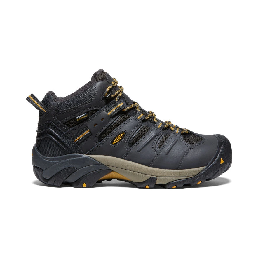 Keen Men's Lansing Mid Waterproof (Steel Toe) | Raven/Tawny Olive 1 Keen Men's Lansing Mid Waterproof (Steel Toe) | Raven/Tawny Olive