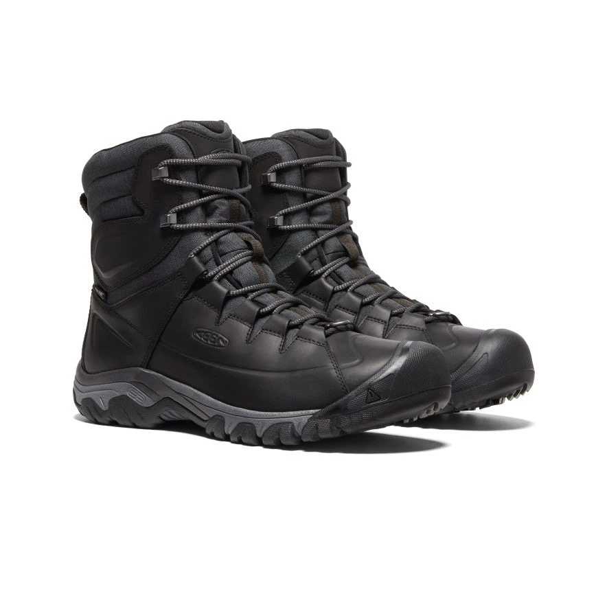 Keen Men's Targhee High Lace Waterproof Boot | Black/Raven 2 Keen Men's Targhee High Lace Waterproof Boot | Black/Raven - Image 2