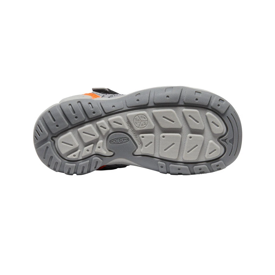 Keen Little Kids' Knotch Peak Sneaker | Magnet/Safety Orange 4 Keen Little Kids' Knotch Peak Sneaker | Magnet/Safety Orange - Image 4