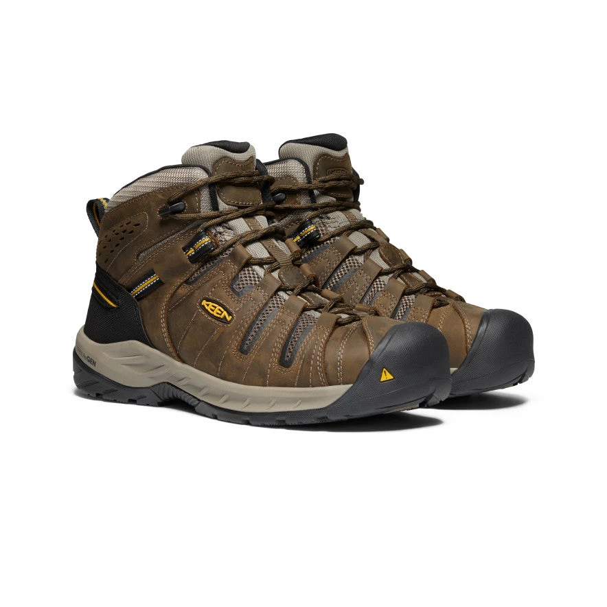 Keen Men's Flint II Boot (Steel Toe) | Cascade Brown/Golden Rod 2 Keen Men's Flint II Boot (Steel Toe) | Cascade Brown/Golden Rod - Image 2