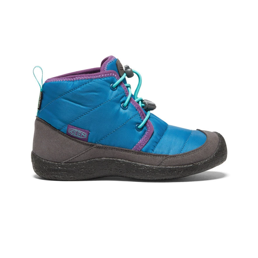 Keen Big Kids' Howser II Waterproof Chukka | Mykonos Blue/Atlantis 1 Keen Big Kids' Howser II Waterproof Chukka | Mykonos Blue/Atlantis