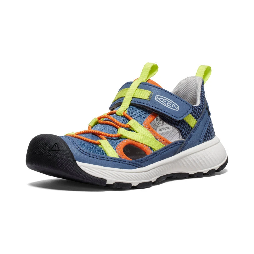 Keen Little Kids' Motozoa Sandal | Vintage Indigo/Scarlet Ibis 3 Keen Little Kids' Motozoa Sandal | Vintage Indigo/Scarlet Ibis - Image 3