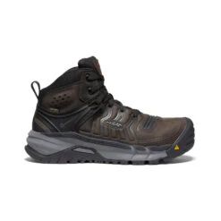 Keen Men's Kansas City+ KBF Waterproof Mid (Soft Toe) | Coffee Bean/Black
