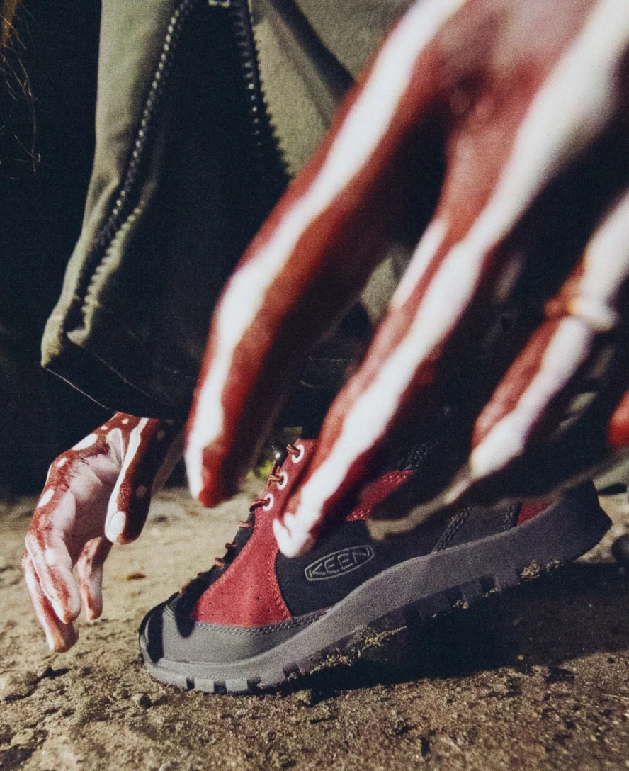 Keen Women's Jasper Rocks Sneaker X Hiking Patrol | Phantasmal Red 9 Keen Women's Jasper Rocks Sneaker X Hiking Patrol | Phantasmal Red - Image 9