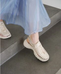 Keen Women's UNEEK Astoria Sandal X SNIDEL | Birch/Plaza Taupe -Keen KEEN W UNEEKAstoriaxSNIDEL Lifestyle PDP Single Left