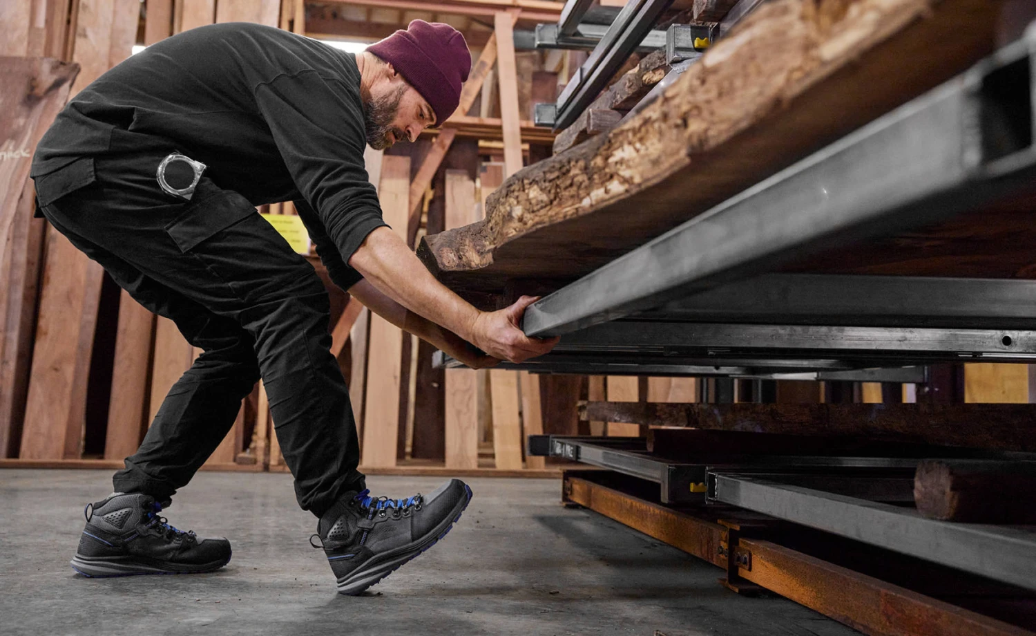 Keen Men's Red Hook Waterproof Boot (Carbon-Fiber Toe) | Steel Grey/Bright Cobalt 5 Keen Men's Red Hook Waterproof Boot (Carbon-Fiber Toe) | Steel Grey/Bright Cobalt - Image 5