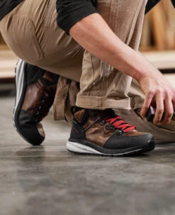 Keen Men's Red Hook Waterproof Boot (Soft Toe) | Tobacco/Black -Keen SDD 604 RedHook 1025618 Left Image