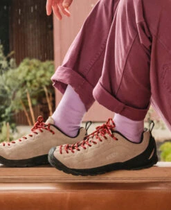 Keen Women's Jasper Suede Sneakers | Brindle/Tillandsia Purple -Keen WJasperLifestylePDPLeft 84d139a7 6eb7 416c 836d ee2080692c77