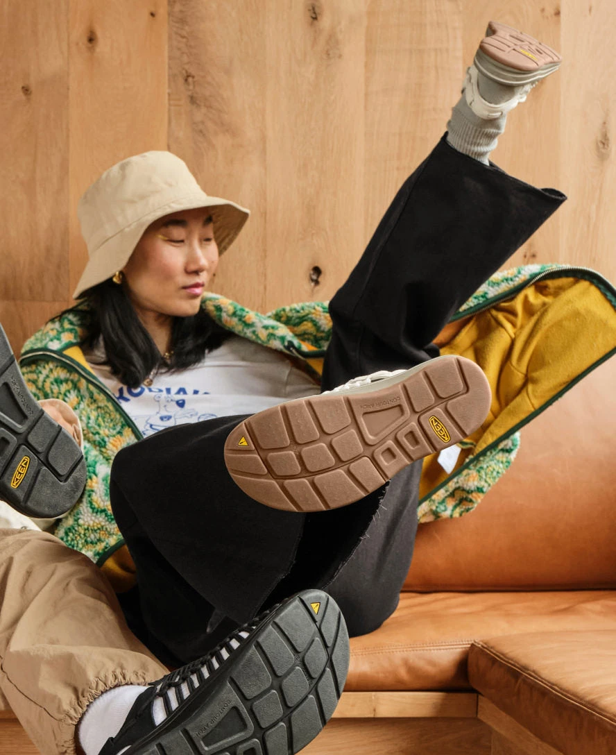 Keen Women's UNEEK Sneaker | Sea Moss/Tangerine 9 Keen Women's UNEEK Sneaker | Sea Moss/Tangerine - Image 9