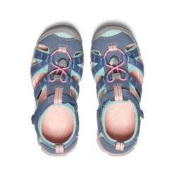 Keen Big Kids' Seacamp II CNX | Flint Stone/Ocean Wave -Keen a03c033062b730e90d8bdbd51351f3c17eb05a3b