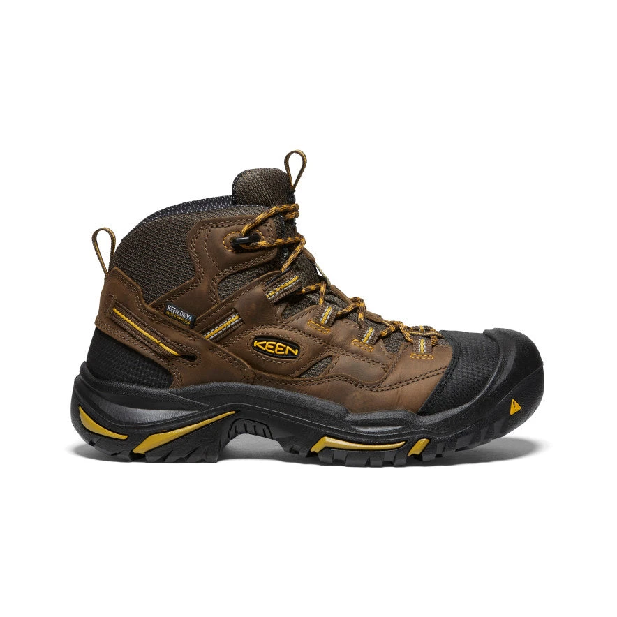 Keen Men's Braddock Waterproof Mid (Steel Toe) | Cascade Brown/Tawny Olive 1 Keen Men's Braddock Waterproof Mid (Steel Toe) | Cascade Brown/Tawny Olive