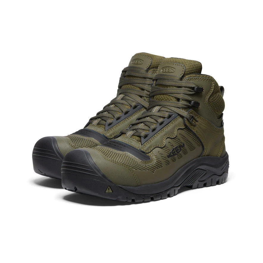 Keen Men's Reno Mid KBF Waterproof (Carbon-Fiber Toe) | Dark Olive/Black 2 Keen Men's Reno Mid KBF Waterproof (Carbon-Fiber Toe) | Dark Olive/Black - Image 2