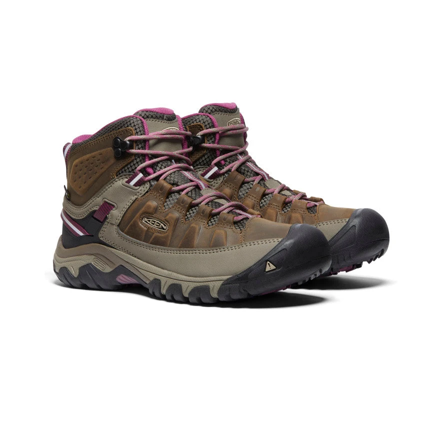 Keen Women's Targhee III Waterproof Mid | Weiss/Boysenberry 2 Keen Women's Targhee III Waterproof Mid | Weiss/Boysenberry - Image 2