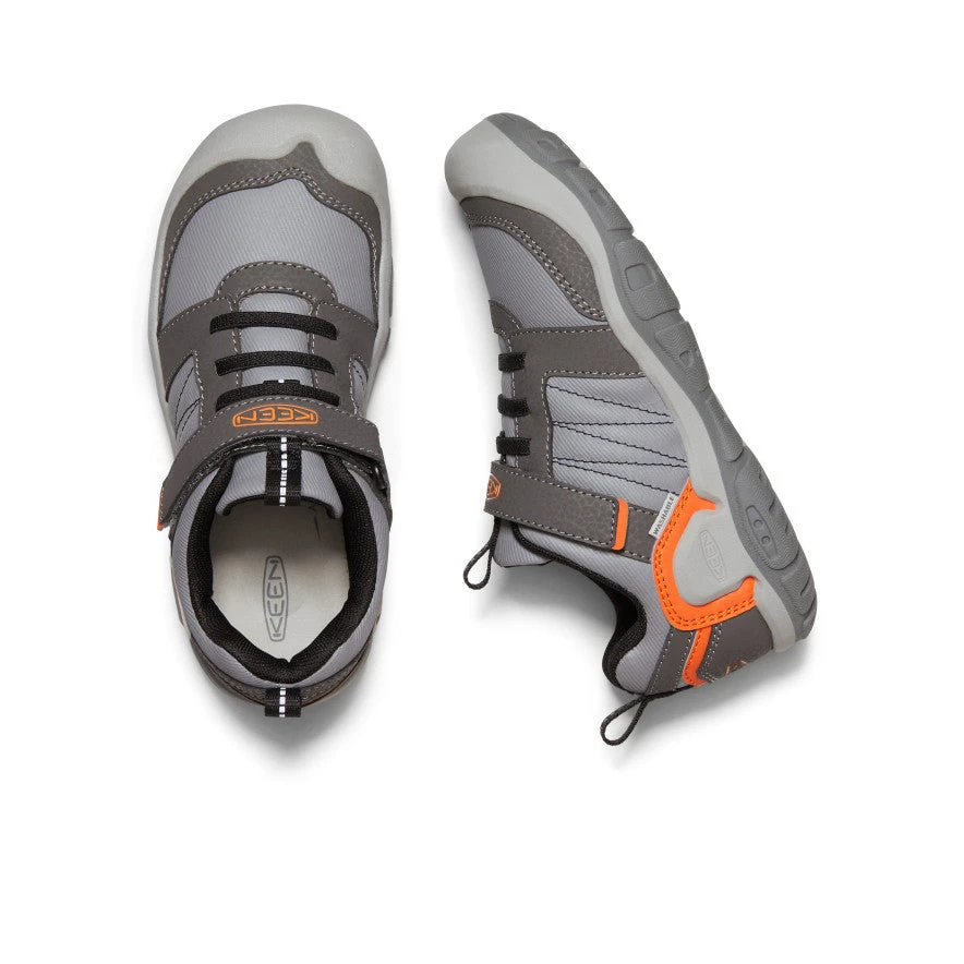 Keen Big Kids' Knotch Peak Sneaker | Magnet/Safety Orange 5 Keen Big Kids' Knotch Peak Sneaker | Magnet/Safety Orange - Image 5