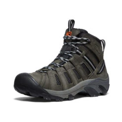 Keen Men's Voyageur Mid | Steel Grey/Scarlet Ibis -Keen d614023a4737c02a3f22b806b28a28e8889f5bd0