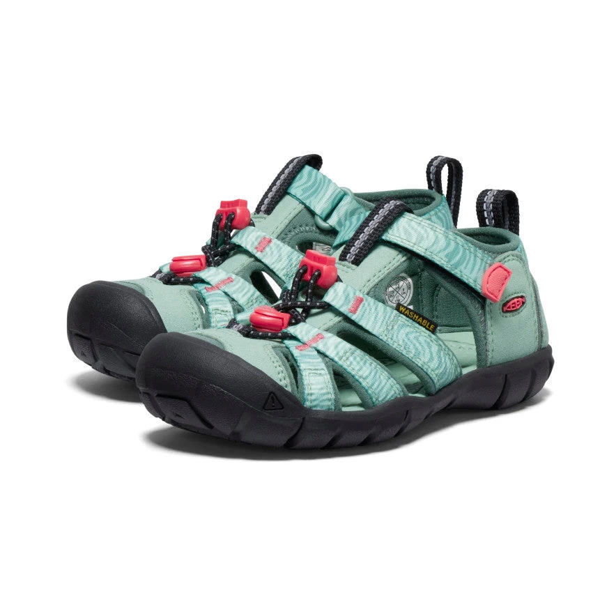 Keen Little Kids' Seacamp II CNX | Granite Green/Cayenne 2 Keen Little Kids' Seacamp II CNX | Granite Green/Cayenne - Image 2