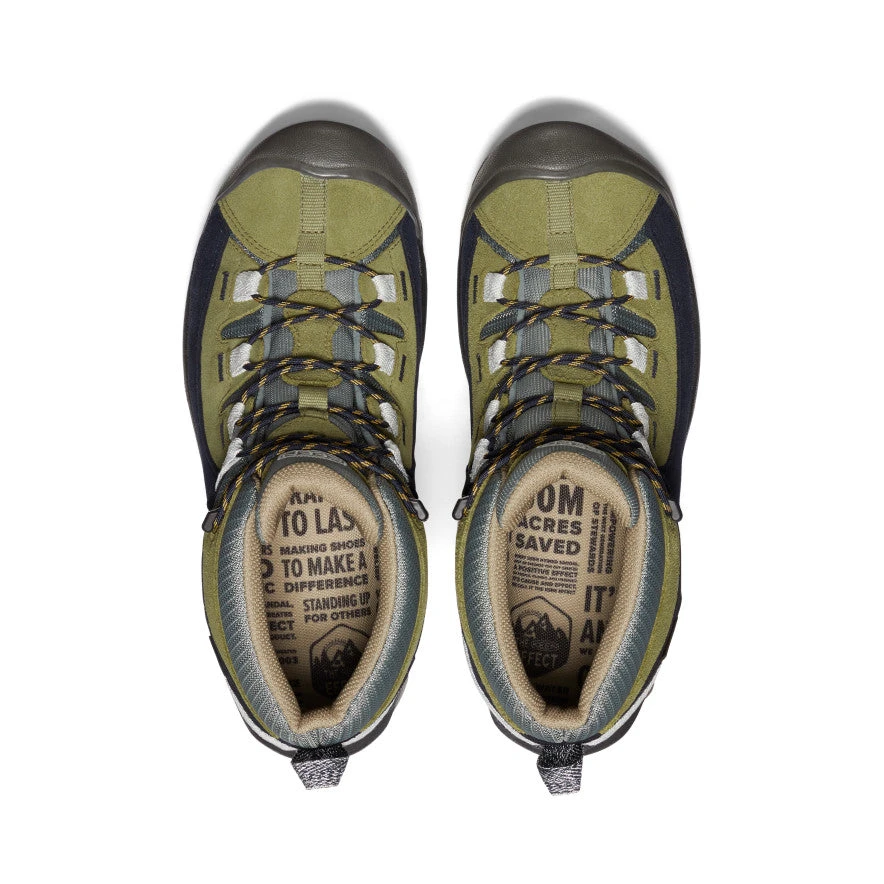 Keen Men's Targhee II Waterproof Hiking Boot X AtelierBluebottle | Sky Captain/Olive Drab 4 Keen Men's Targhee II Waterproof Hiking Boot X AtelierBluebottle | Sky Captain/Olive Drab - Image 4