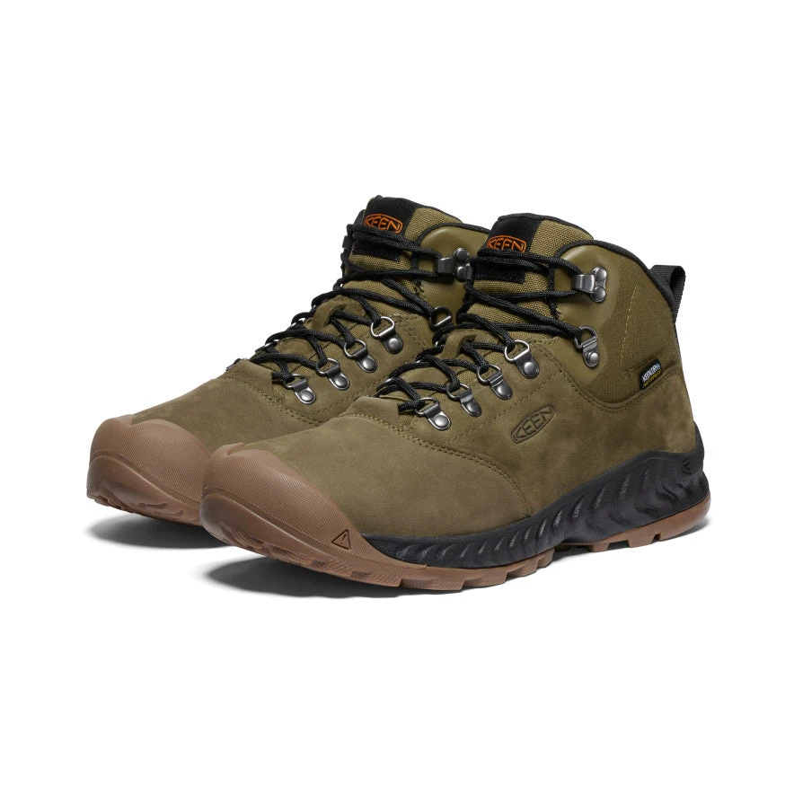 Keen Men's NXIS Explorer Waterproof Boot | Dark Olive/Black 2 Keen Men's NXIS Explorer Waterproof Boot | Dark Olive/Black - Image 2