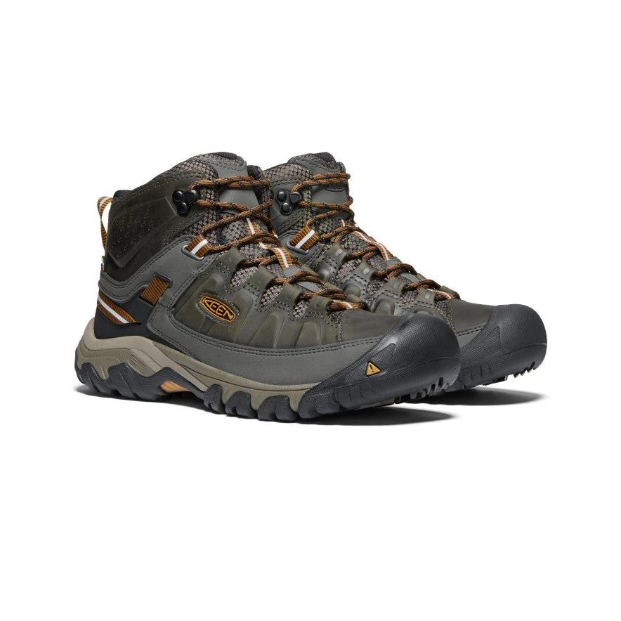 Keen Men's Targhee III Waterproof Mid | Black Olive/Golden Brown 2 Keen Men's Targhee III Waterproof Mid | Black Olive/Golden Brown - Image 2