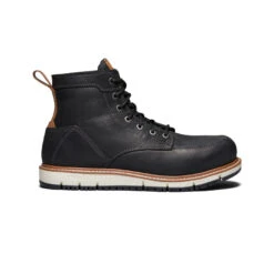 Keen Men's San Jose 6" Boot (Aluminum Toe) | Black/Caramel Cafe