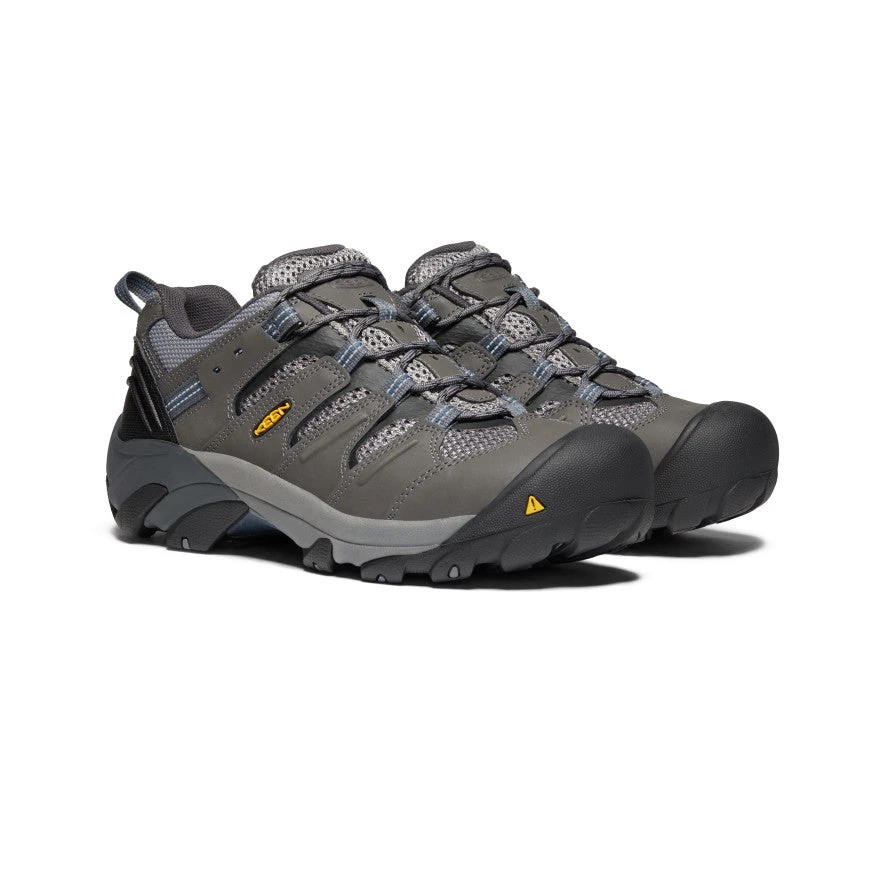 Keen Men's Lansing Low (Steel Toe) | Magnet/Majolica Blue 2 Keen Men's Lansing Low (Steel Toe) | Magnet/Majolica Blue - Image 2