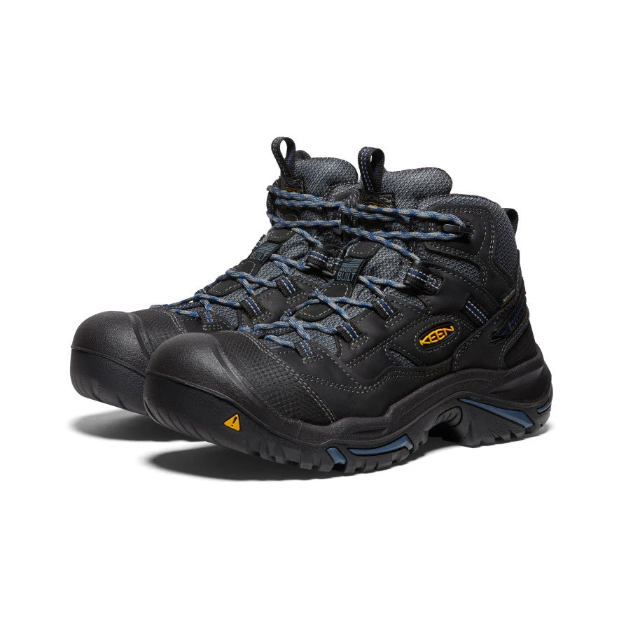 Keen Men's Braddock Waterproof Mid (Soft Toe) | Raven/Estate Blue 2 Keen Men's Braddock Waterproof Mid (Soft Toe) | Raven/Estate Blue - Image 2