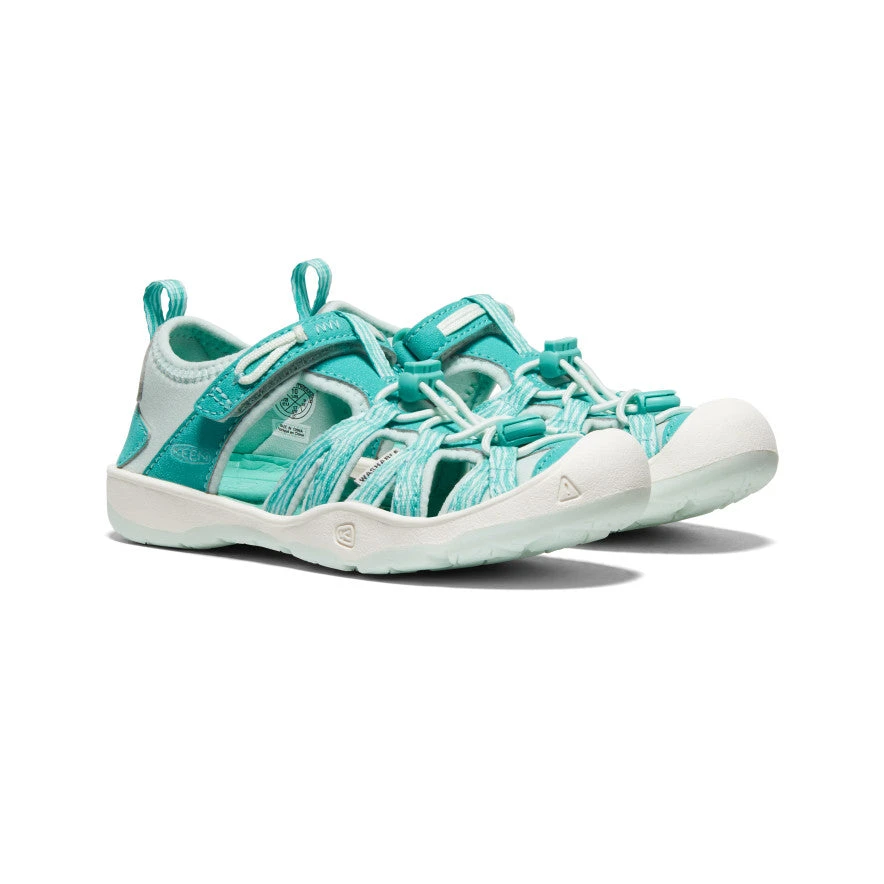 Keen Little Kids' Moxie Sandal | Waterfall/Blue Glass 2 Keen Little Kids' Moxie Sandal | Waterfall/Blue Glass - Image 2
