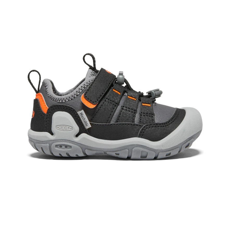 Keen Little Kids' Knotch Hollow Sneaker | Steel Grey/Safety Orange 1 Keen Little Kids' Knotch Hollow Sneaker | Steel Grey/Safety Orange
